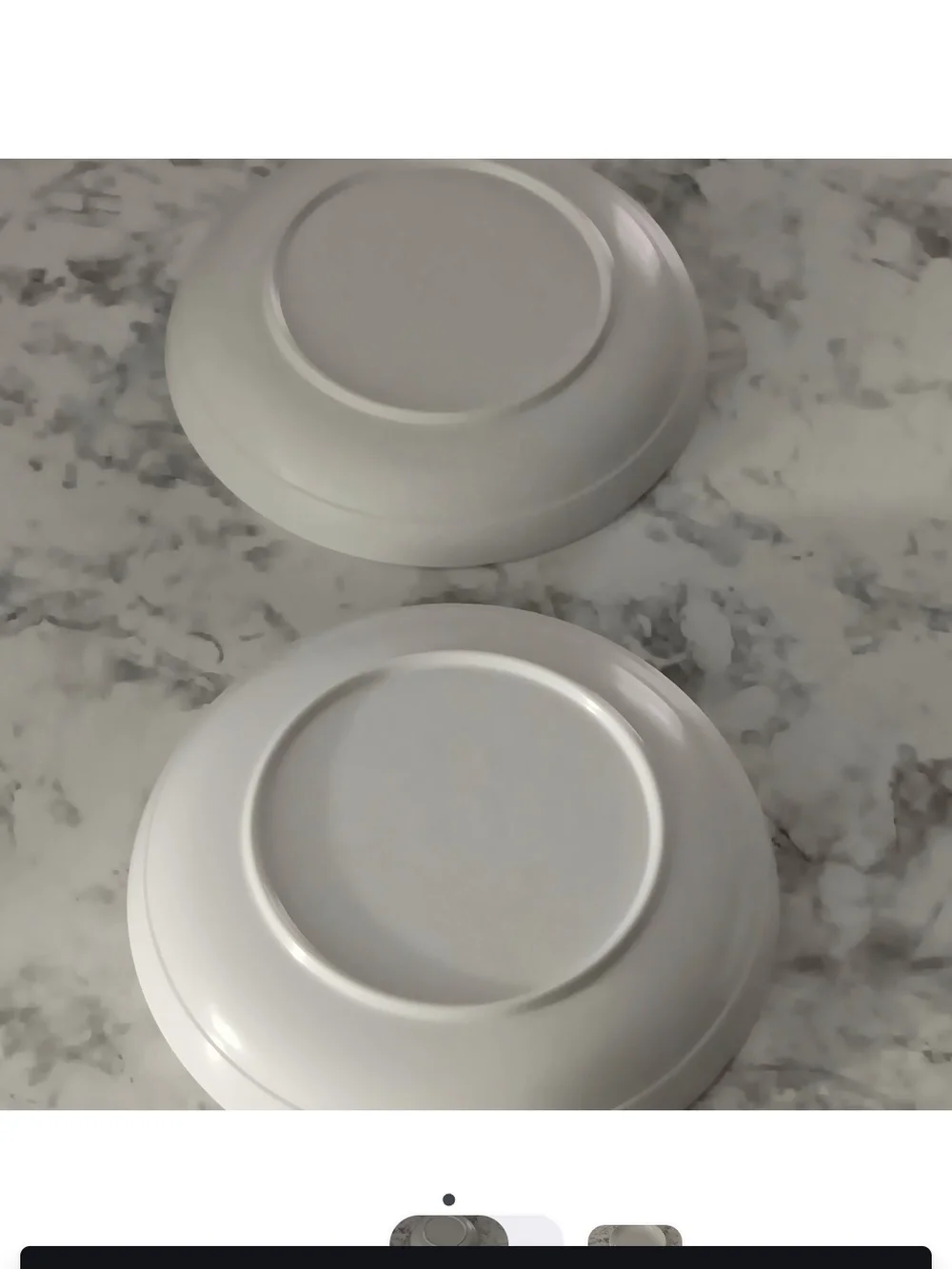 Fasmov Set of 6 White Melamine Pasta / Salad Bowls – 8